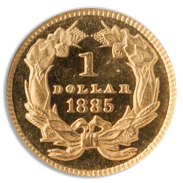 1885 $1 Gold NGC PR66 Cameo CAC
