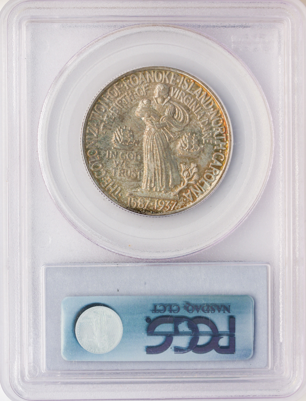 1937 Roanoke Silver Commemorative Half Dollar PCGS MS64 1937 Roanoke Silver Commemorative Half Dollar PCGS MS64