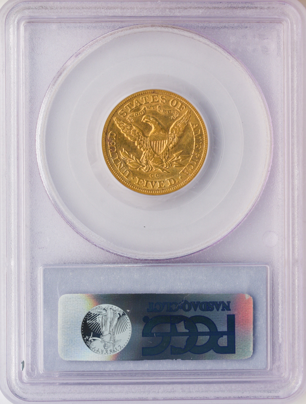 1872-CC $5 Liberty PCGS AU50 1872-CC $5 Liberty PCGS AU50