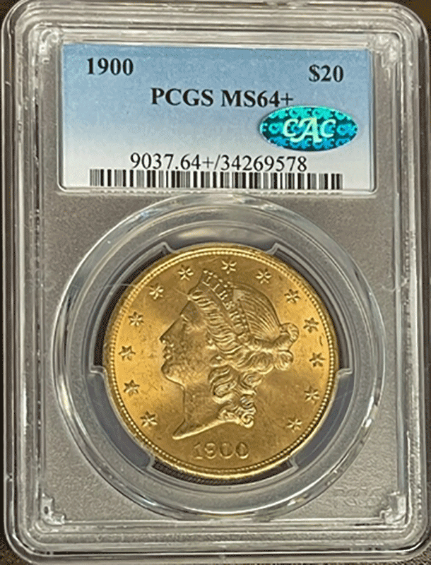 1900 $20 Liberty PCGS MS64 CAC + 1900 $20 Liberty PCGS MS64 CAC +