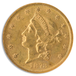 1873-S $20 Liberty Closed 3 NGC AU58