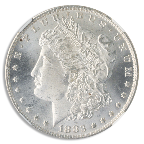 1883-O Morgan $1 NGC MS66 CAC