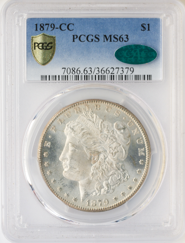 1879-CC Morgan $1 PCGS MS63 CAC 1879-CC Morgan $1 PCGS MS63 CAC