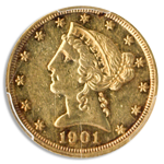 1901 $5 Liberty PCGS PR55 CAC