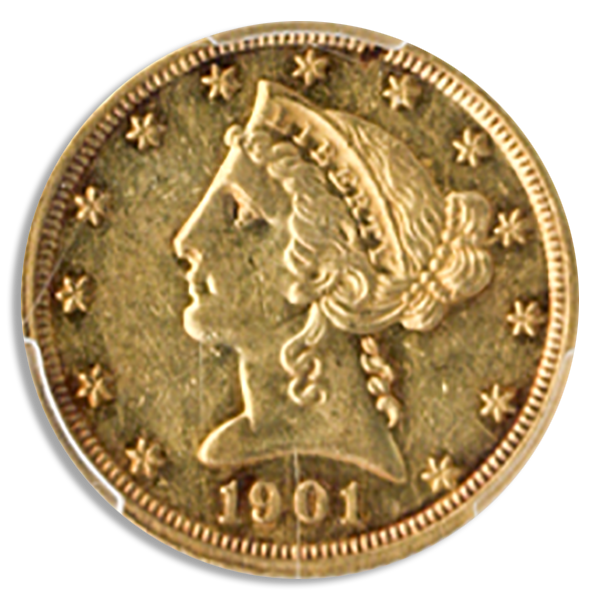 1901 $5 Liberty PCGS PR55 CAC