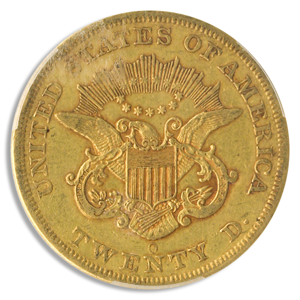 1859-O $20 Liberty PCGS XF45 CAC + 1859-O $20 Liberty PCGS XF45 CAC +