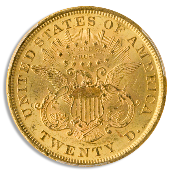 1866 $20 Liberty With Motto PCGS MS61 CAC 1866 $20 Liberty With Motto PCGS MS61 CAC
