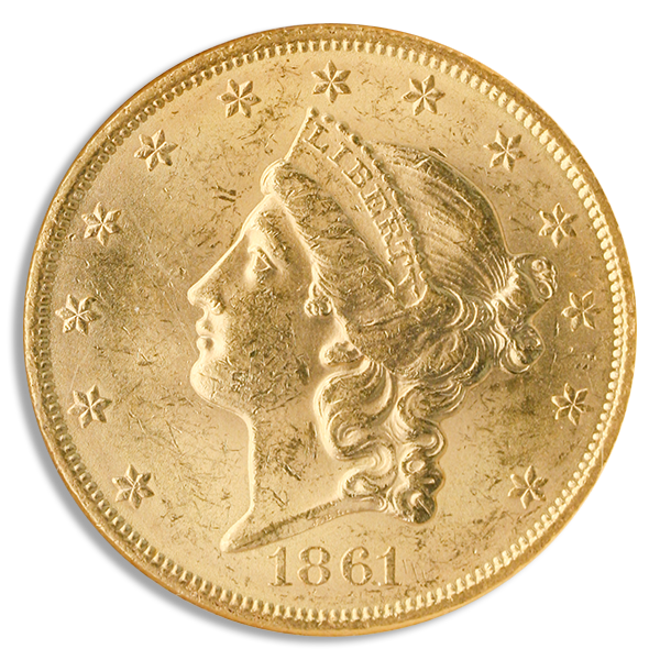 1861 $20 Liberty SS REPUBLIC NGC MS61 1861 $20 Liberty SS REPUBLIC NGC MS61