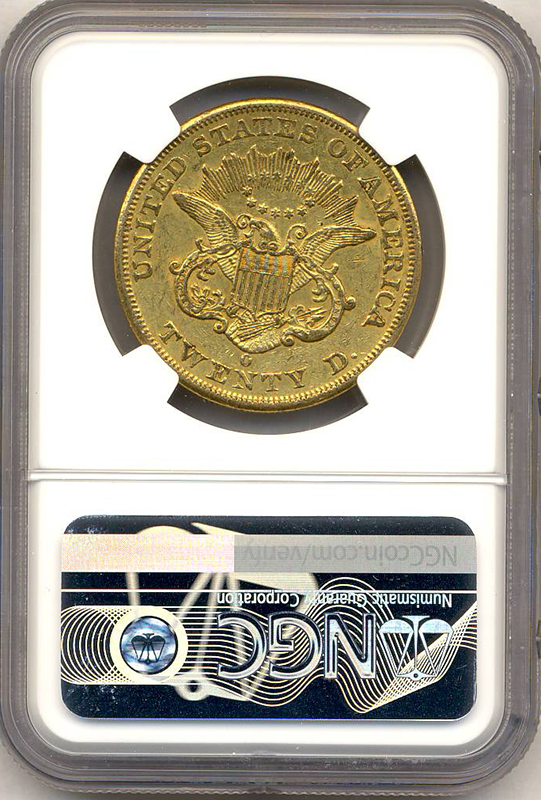 1852-O $20 Liberty NGC AU58