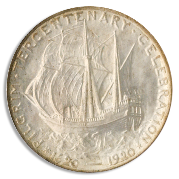 1921 Pilgrim Silver Commemorative Half PCGS MS66 CAC 1921 Pilgrim Silver Commemorative Half PCGS MS66 CAC
