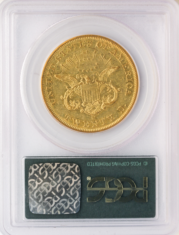 1850-O $20 Liberty PCGS AU55 CAC
