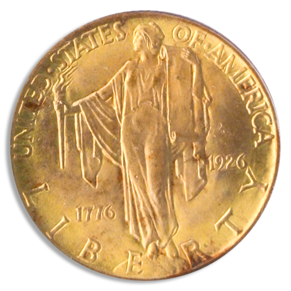 1926 $2 1/2 Sesquicentennial PCGS MS65 CAC 1926 $2 1/2 Sesquicentennial PCGS MS65 CAC