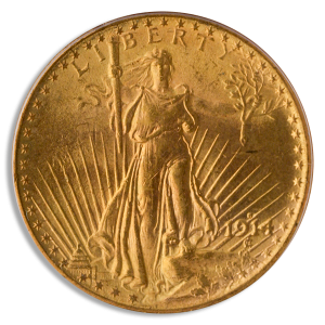 1914-S $20 Saint Gaudens PCGS MS64