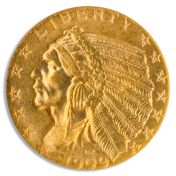1909-D $5 Indian NGC MS65