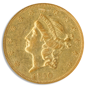1850-O $20 Liberty PCGS XF45 CAC