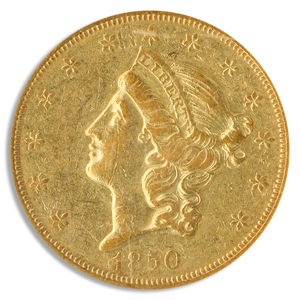 1850-O $20 Liberty PCGS XF45 CAC 1850-O $20 Liberty PCGS XF45 CAC