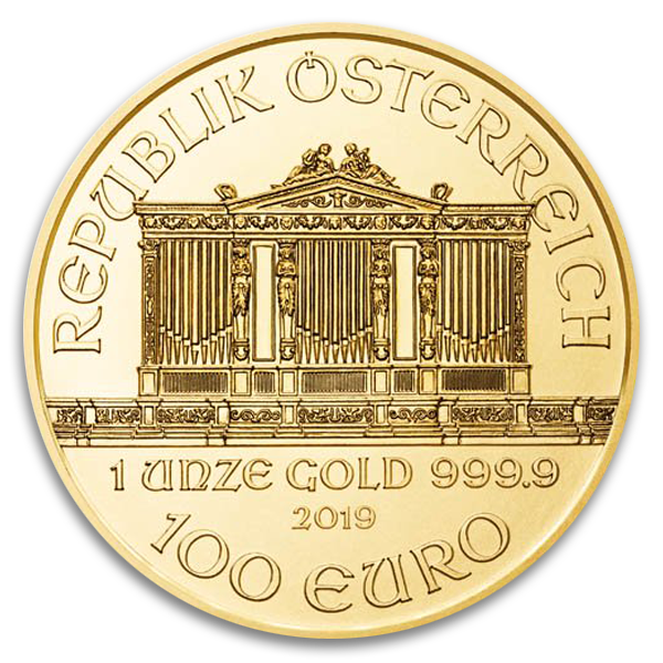 1 oz Austrian Gold Philharmonic Coin (Dates Vary, BU)