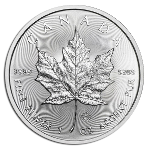 1 oz Canadian Silver Maple Coin (BU, Dates and Conditions Vary)