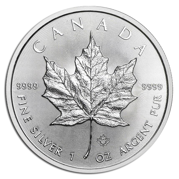 1 oz Canadian Silver Maple Coin (BU, Dates and Conditions Vary)