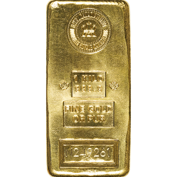 1 Kilo Gold Bar Royal Candian Mint (Types Vary)