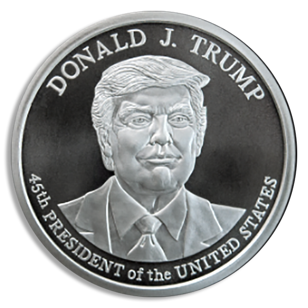 5 oz President Donald J. Trump  Silver Round Coin (BU, Types vary)