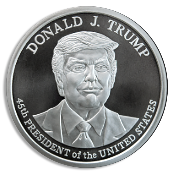 5 oz President Donald J. Trump  Silver Round Coin (BU, Types vary)