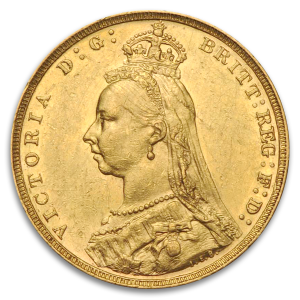 British Gold Queen Victoria Sovereign (Circ, Dates Vary)