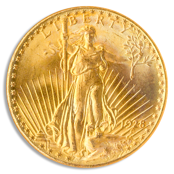 1928 $20 Saint Gaudens NGC MS67