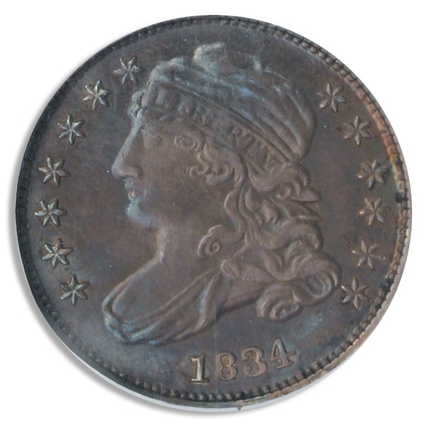 1834 Capped Bust Dime NGC MS64 CAC