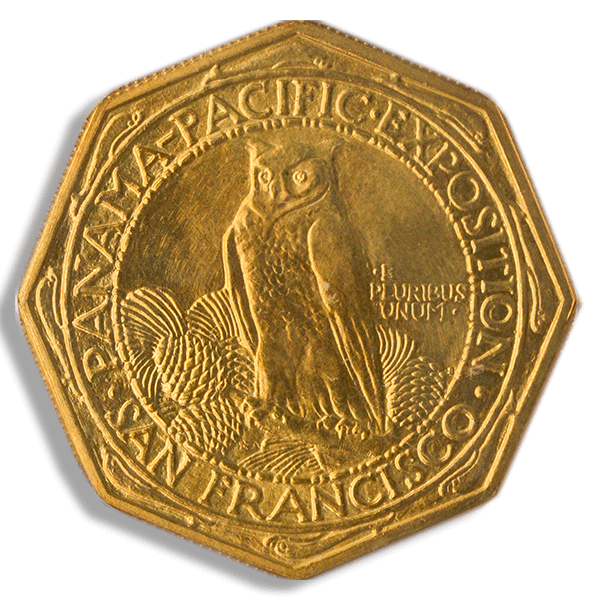 1915-S $50 Panama Pacific Octagonal Gold Commemorative PCGS MS63 CAC 1915-S $50 Panama Pacific Octagonal Gold Commemorative PCGS MS63 CAC