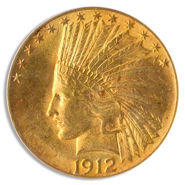 1912 $10 Indian PCGS MS61