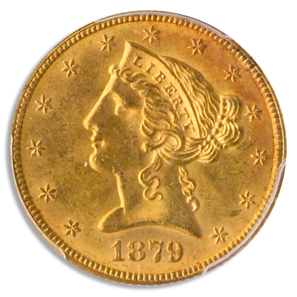 1879 $5 Liberty PCGS MS64 CAC