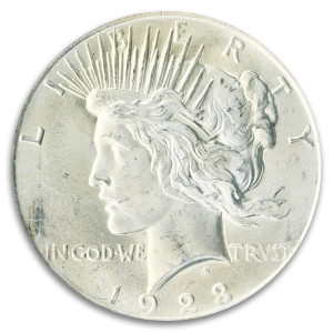 1923 Peace $1 PCGS MS66 CAC