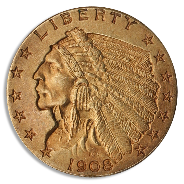 $2 1/2 Indian XF (Dates/Types Vary)