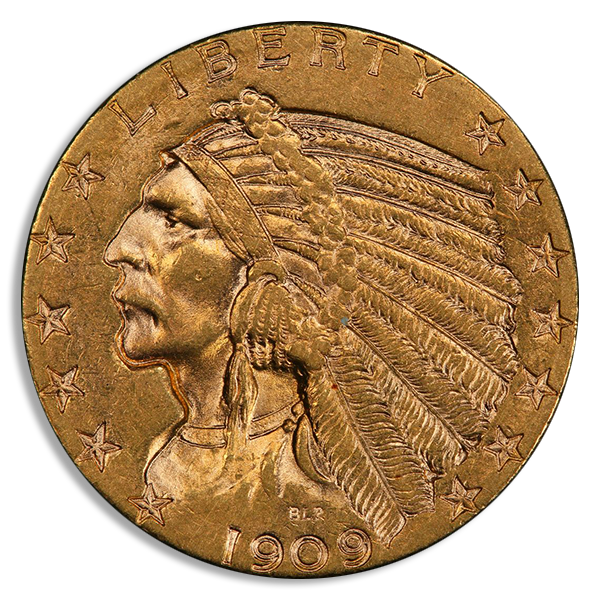 $5 Indian VF (Dates/Types Vary)