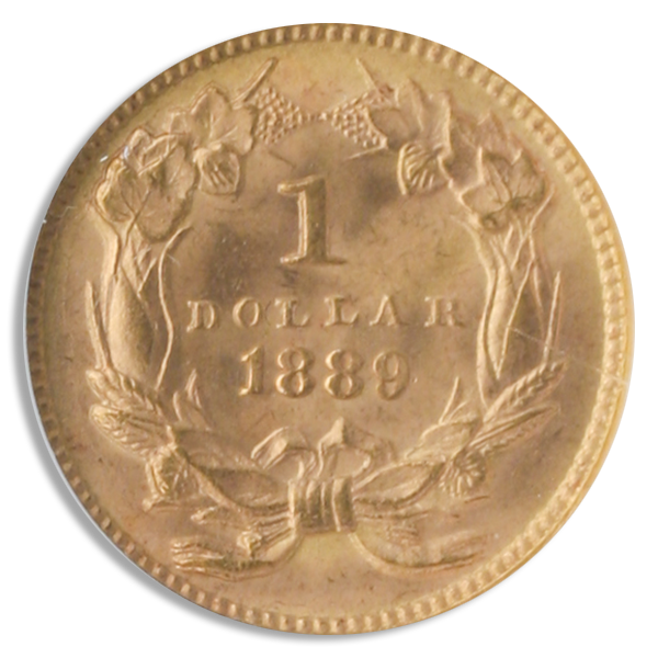 1889 $1 Gold NGC MS67 1889 $1 Gold NGC MS67