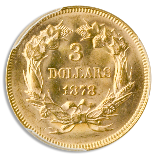 $3 Gold Certified MS64 (Dates/Types Vary)