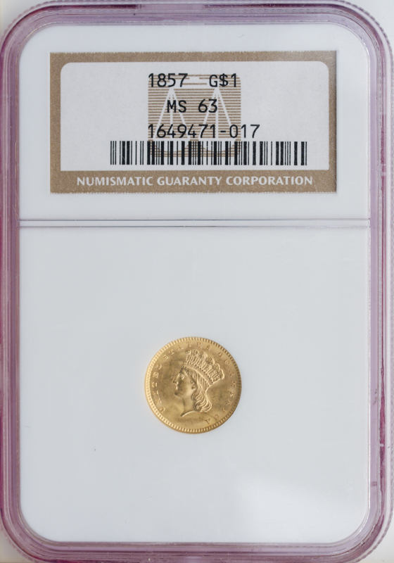 $1 Gold Type 3 Certified MS63