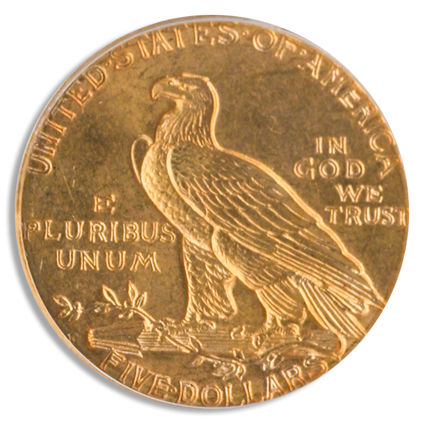 $5 Indian Certified MS64 (Dates/Types Vary)