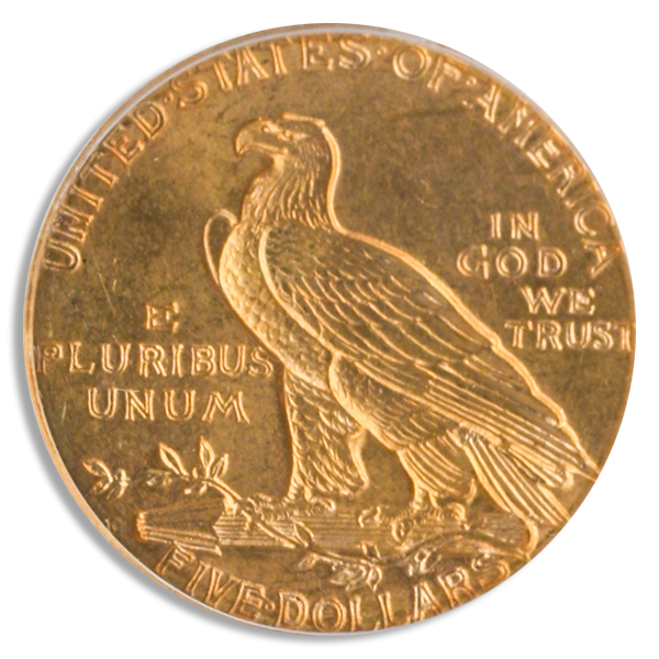 $5 Indian Certified MS64 (Dates/Types Vary)