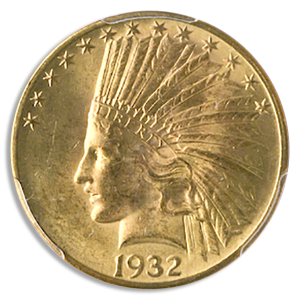 $10 Indian Certified MS61 (Dates/Types Vary)