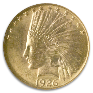 $10 Indian Certified MS62 (Dates/Types Vary)