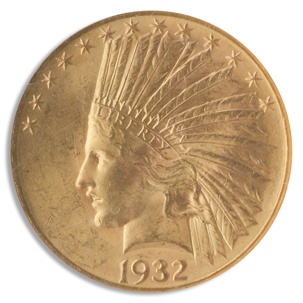 $10 Indian Certified MS65 (Dates/Types Vary)