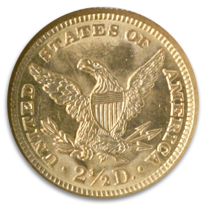 $2 1/2 Liberty Certified MS62 (Dates/Types Vary)