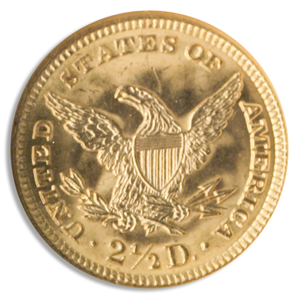 $2 1/2 Liberty Certified MS63 (Dates/Types Vary)