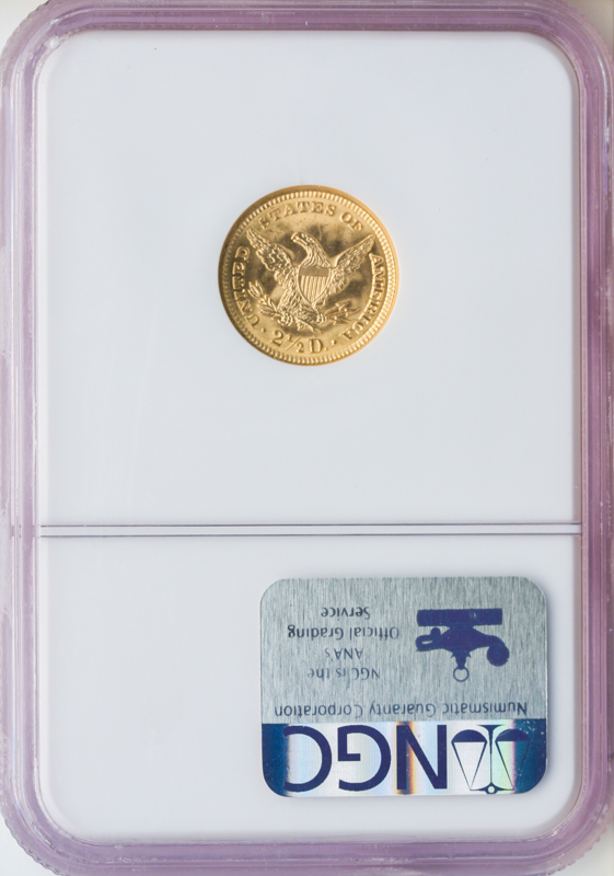 $2 1/2 Liberty Certified MS63 (Dates/Types Vary)