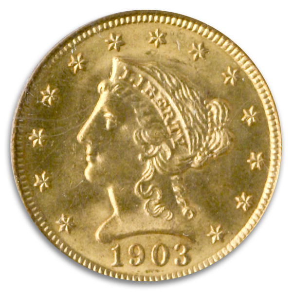 $2 1/2 Liberty Certified MS64 CAC (Dates/Types Vary)