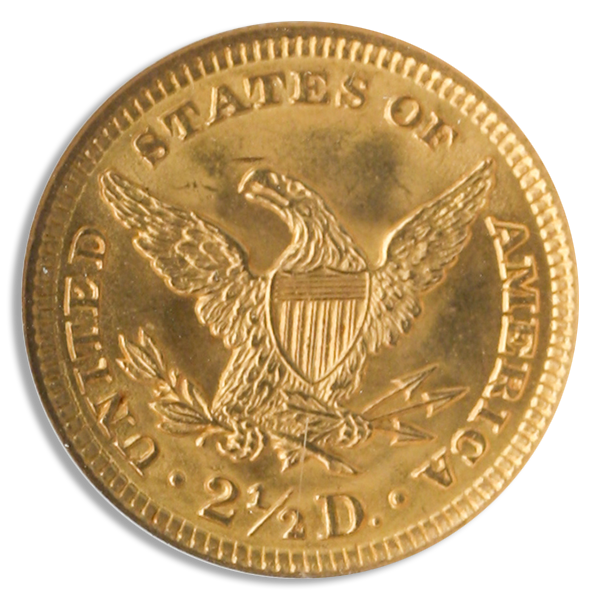 $2 1/2 Liberty Certified MS65 (Dates/Types Vary)