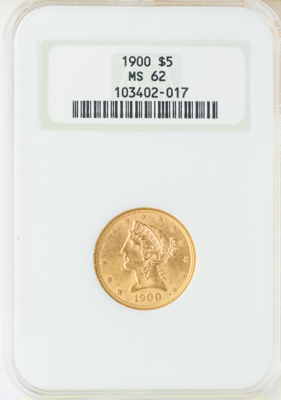 $5 Liberty Certified MS62 (Dates/Types Vary) $5 Liberty Certified MS62 (Dates/Types Vary)