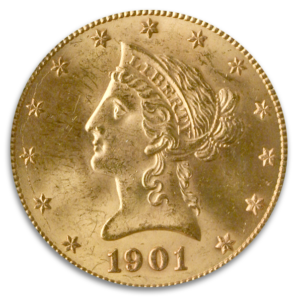 $10 Liberty Certified MS64 CAC (Dates/Types Vary)